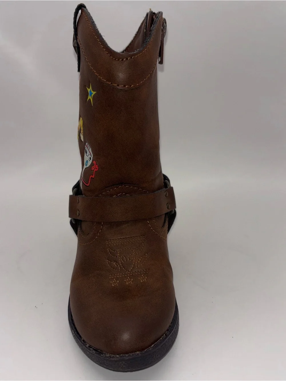 Disney Pixar Toy Story Woody & Forky Cowboy Boots Kids Size 6 Western Brown